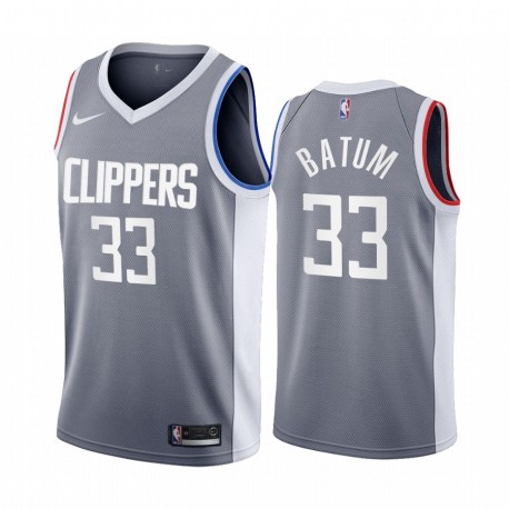 2020-21 La Clippers Nicolas Batum Ganed Edition Grey & 33 Camisetas