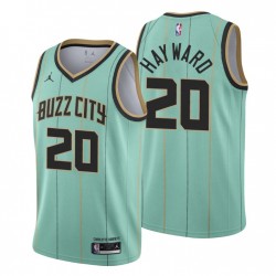2021-22 Charlotte Hornets Swingman Camiseta Gordon Hayward No. 20 City Edición Green