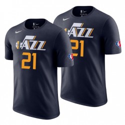 Utah Jazz Hassan Blancoside # 21 75 aniversario Diamante marina camiseta