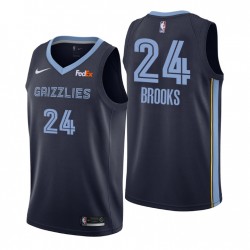 NO.24 Dillon Brooks Memphis Grizzlies Swingman Navy Camiseta Icono Edición