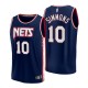 Brooklyn Nets Ben Simmons # 10 Replica Navy Camiseta - Ciudad