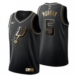 Hombres san antonio espuelas # 5 dejeunte Murray Golden Edición Negro Moda Camiseta