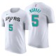 San Antonio Spurs # 5 DeJounte Murray City Edición Blanco Camiseta