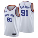 New York Knicks Luka Samanic # 91 75 aniversario Classic Edición Blanco Camiseta