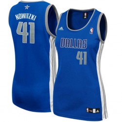 Dallas Mavericks # 41 Dirk Nowitzki Royal Azul Camiseta