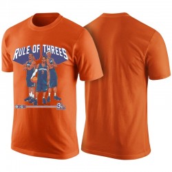 2017 Big3 Basketball League # 3 Allen Iverson Regla de tres camisetas naranjas