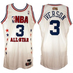 2003 NBA All-Star # 3 Allen Iverson Swingman Blanco Camiseta