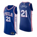 Filadelfia 76ers NBA 75O Joel Embiid # 21 Icono auténtico Azul Camiseta
