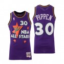 Mitchell & Ness Hombres # 30 Scottie Pippen Purple 1995 NBA All-Star Swingman Camiseta