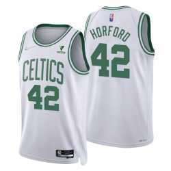 2021-22 Boston Celtics Al Horford #42 75 aniversario Diamante Blanco Swingman Camiseta Association