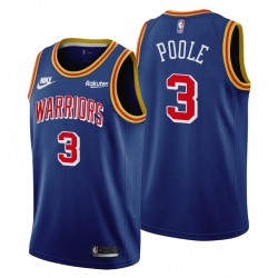 Golden State Warriors Jordan Poole #3 75 aniversario Azul Camiseta