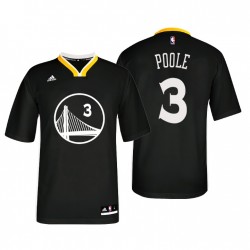 Golden State Warriors Jordan Poole #3 Réplica Negro Camiseta - Alternativo