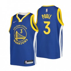 Golden State Warriors Jordan Poole #3 75 aniversario Real juventud icono de camiseta