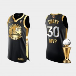 Golden State Warriors #30 Stephen Curry 2021-22 Earvin Magic Johnson Trophy Negro Camiseta