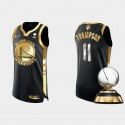 Golden State Warriors 2022 Campeones finales de la Conferencia Oeste Klay Thompson #11 Negro auténtico Golden Camiseta Negro