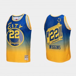 Golden State Warriors Mitchell & Ness Andrew Wiggins #22 Gold Royal Fadeaway HWC Limited Camiseta