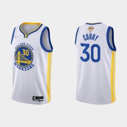 Golden State Warriors Blanco 2022 Finales de la NBA Stephen Curry Association Camiseta