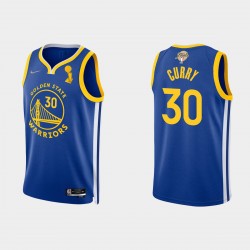 Golden State Warriors Royal 2022 Campione NBA Finals Stephen Curry Icono Camiseta