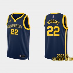 Golden State Warriors #22 Andrew Wiggins 2022-23 Declaración EDICIÓN ARMY CAMISETA