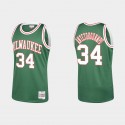 Milwaukee Bucks Giannis Antetokounmpo #34 Mitchell & Ness Hardwood Classics Green Swingman Camiseta