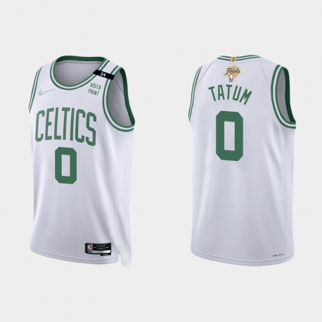 Boston Celtics 2022 Finales de la NBA #0 Jayson Tatum Association Blanco Camiseta