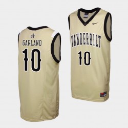 Darius Garland Vanderbilt Commodores #10 Gold Réplica de baloncesto universitario Camiseta