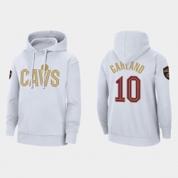 Cleveland Cavaliers Darius Garland #10 Logotipo alternativo El oro está atrás sudadera de pulverización - Blanco