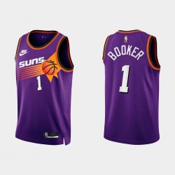 Phoenix Suns Devin Booker #1 2022-23 Classic Edición Purple Camiseta