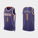 Phoenix Suns #1 Devin Booker Icon Edición Purple Camiseta 2022-23