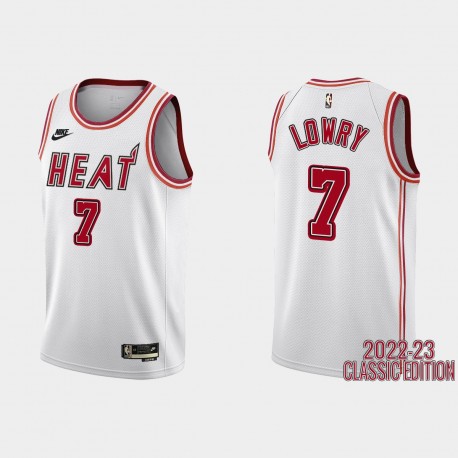 Miami Heat Kyle Lowry 2022-23 Clásico Edición Blanco Camiseta