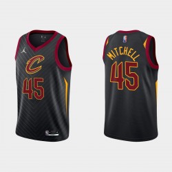 Cleveland Cavaliers NBA 75th Anniversary Donovan Mitchell Statement Negro Camiseta