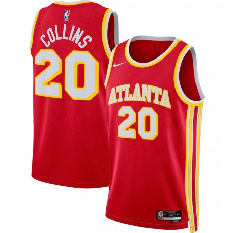 John Collins Atlanta Hawks Camiseta Swingman Nike Unisex 2022/23 - Edición Icon - Rojo
