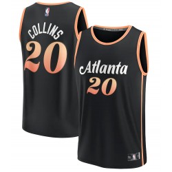 John Collins Atlanta Hawks Fanatics Branded 2022/23 Fastbreak Camisetas - Ciudad Edición - Negro