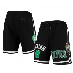 Jayson Tatum Pantalones cortos de jugador del equipo Pro Standard de los Boston Celtics - Negro