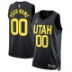 Utah Jazz Jordan Brand Unisex 2022/23 Camiseta Swingman Personalizada - Edición Statement - Negro