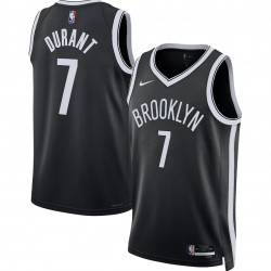 Kevin Durant Brooklyn Nets Camiseta Nike Swingman Unisex 2022/23 - Edición Icon - Negro