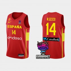 España FIBA Eurobasket 2022 Willy Hernangomez Camiseta Roja