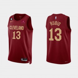 Camiseta Cleveland Cavaliers Ricky Rubio 2022-23 Icon Edition Vino