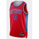 Detroit Pistons Nerlens Noel Camiseta Nike 75th Anniversary City Rojo