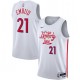 Joel Embiid Philadelphia 76ers Camiseta Nike Swingman Unisex 2022/23 - Edición City - Blanca
