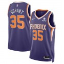 Camiseta unisex Nike Kevin Durant Purple Phoenix Suns 2022/23 Swingman Badge Player - Icon Edition