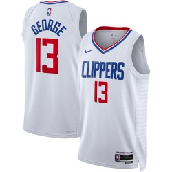 Paul George LA Clippers Nike Unisex 2022/23 Swingman Camiseta - Association Edición - Blanco