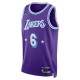 Camiseta LeBron James Los Angeles Lakers Nike 2021/22 Swingman - City Edición - Púrpura