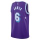 Camiseta LeBron James Los Angeles Lakers Nike 2021/22 Swingman - City Edición - Púrpura