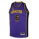 LeBron James Los Angeles Lakers Jordan Brand Youth 2022/23 Swingman Camiseta Purple - Statement Edición