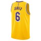 LeBron James Los Angeles Lakers Nike Unisex 2022/23 Swingman Camiseta - Icon Edición - Oro