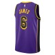 LeBron James Los Angeles Lakers Jordan Brand 2022/23 Declaración Edición Swingman Camiseta - Púrpura