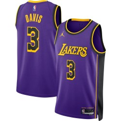 Anthony Davis Los Angeles Lakers Jordan Brand 2022/23 Declaración Edición Swingman Camiseta - Púrpura