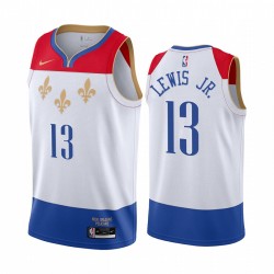 Kira Lewis Jr. Nueva Orleans Pelícanos 2020-21 Blanco Ciudad Camisetas 2020 NBA Draft
