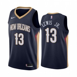 Kira Lewis Jr. Nueva Orleans Pelícanos 2020-21 Icono de la Marina CAMISETAS 2020 NBA Draft